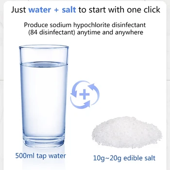 

500ml Hypochlorous Acid Water Making Machine Disinfectant Generator Maker Spray D5BF