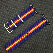 Ремешок для часов Apple Watch 38 мм 40 мм 42 мм 44 мм нейлоновый ремешок для часов браслеты для iWatch Series 5 4 3 2 1 для Испании