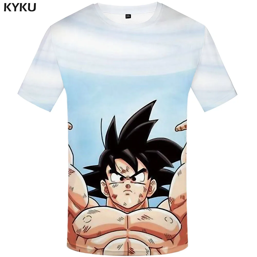 3d футболка Dragon Ball Z Для мужчин свирепый Волк футболки с рисунком из аниме костюм