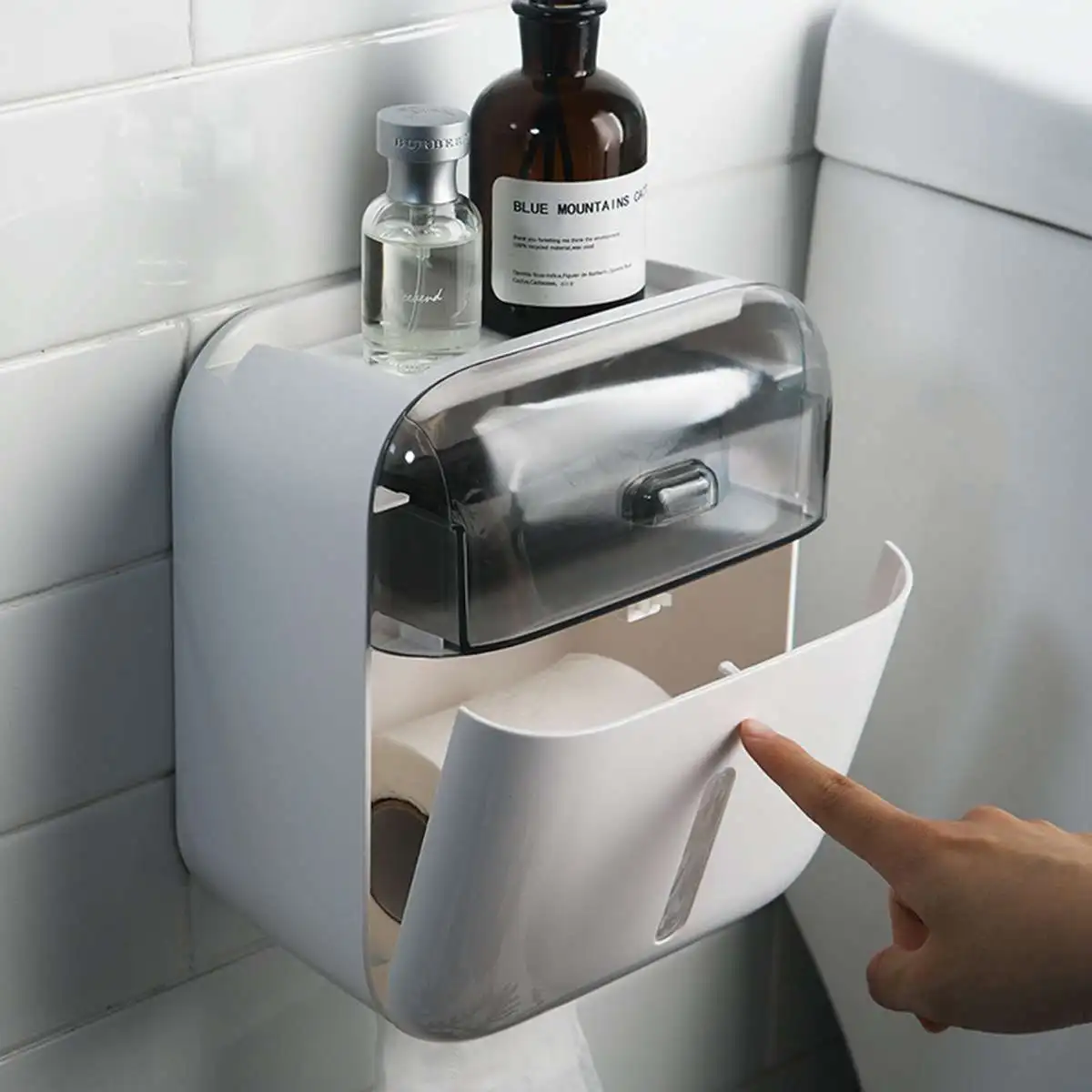 Портативные держатели для туалетной бумаги водонепроницаемые однослойные/двухслойные настенные коробки для хранения бумажный держатель для ванной комнаты и туалета