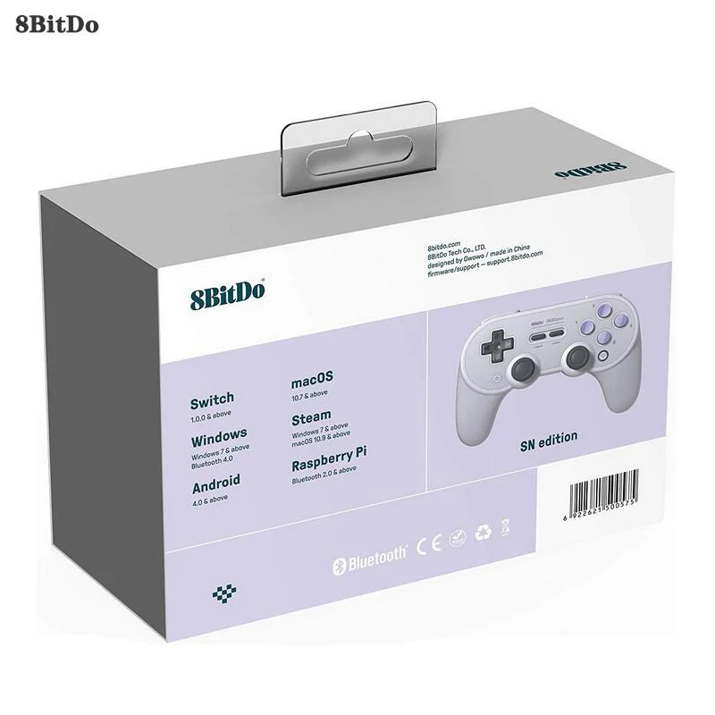 Беспроводной контроллер 8bitdo Sn30 Pro + Bluetooth геймпад джойстик для Nintendo Switch PC macOS
