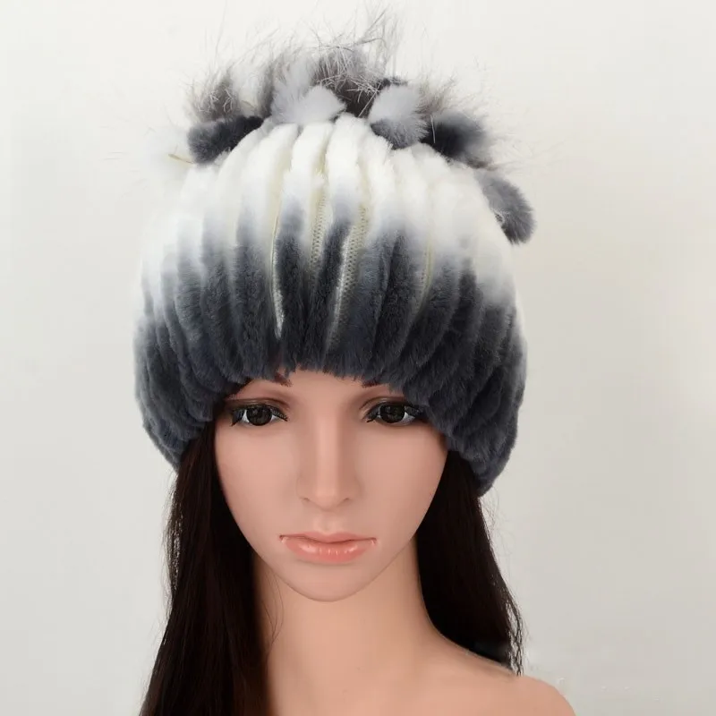 Зимние шапки для кролика Рекс, тканые наушники, толстая кожа, мех, tuque out must bring beanies, женские теплые хип хоп gorro, женские M1