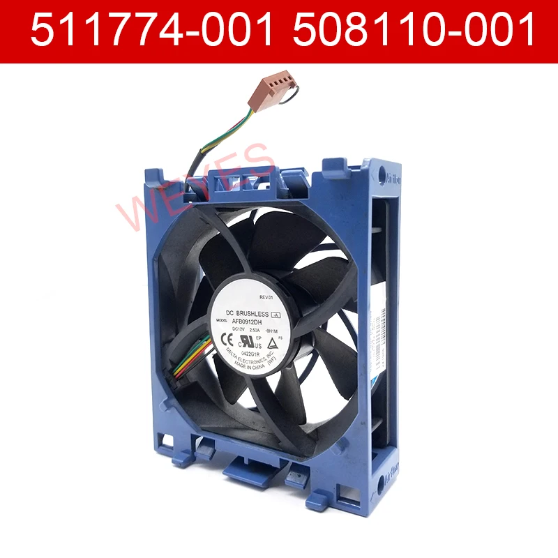 Оригинал для 511774-001 508110-001 AFB0912DH вентилятор охлаждения HP ML350 G6 в сборе