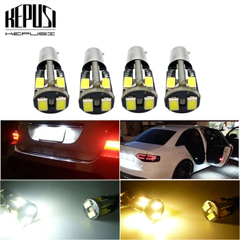 

4x BA9S LED Car Interior light DC12V T4W H6W BAY9S H21W Reading Dome Door Lamp Auto clearance Parking Trunk Clearance Bulbs