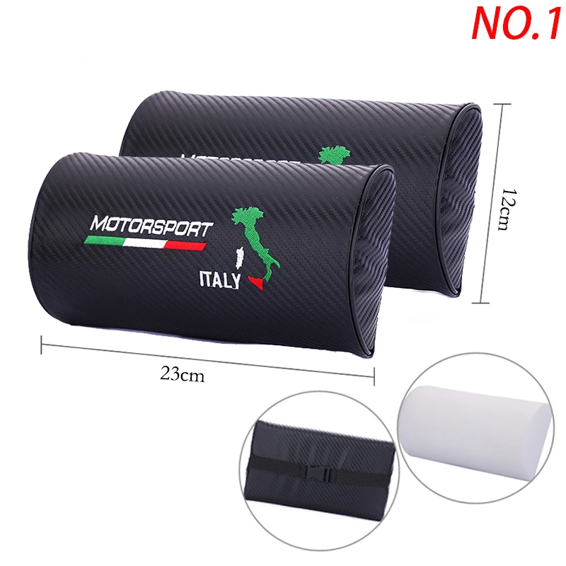 Car interior Italy logo Headrest Gap stopper Belt pad Cover Storage Bag For Toyota Camry Volvo V70 Volkswagen Tiguan Nissan