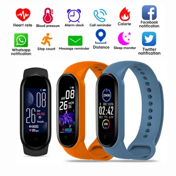 

M5 Smart Watch Bracelet Fitness Tracker Smartband Fitness Bluetooth Sport Pedometer Heart Rate Monitor Magnetic charging
