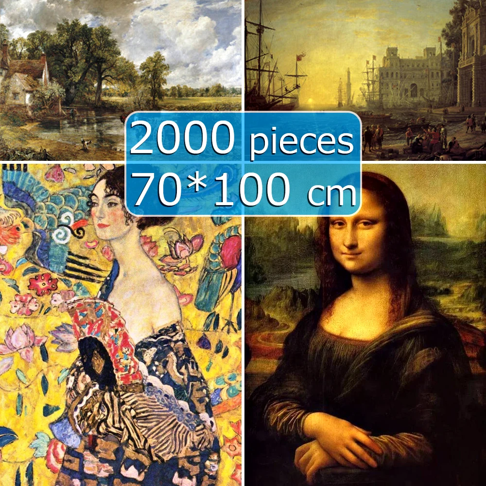 Пазл 70*100 см 2000 штук известные картины мира пазлы для взрослых дети сделай сам