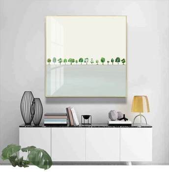 

Nordic Fresh Grove Wall Art Canvas Painting Nordic Posters and Prints Wall Pictures for Living Room Home Decor