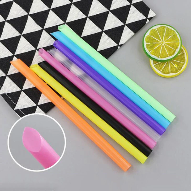 

Wide Drinking Straws Disposable Flexible Straws Bubble Tea Milk Tea Smoothie Individual Package Straws Bar Party Supplies