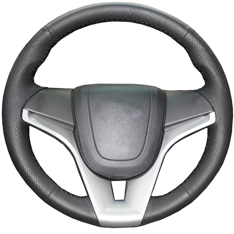 Натуральная Кожа DIY оплетка ручная сшитая крышка рулевого колеса для Chevrolet Cruze 2009- Aveo Orlando Holden Cruze Ravon R4
