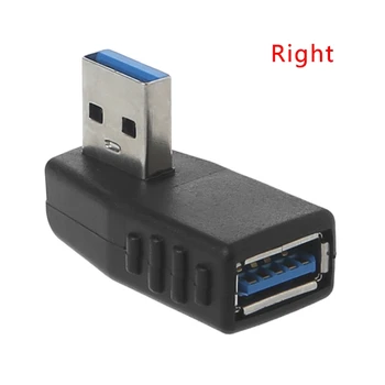 

90˚ Left Right Angled USB 3.0 A Male To Female Connector Adapter For Laptop PC 85WD