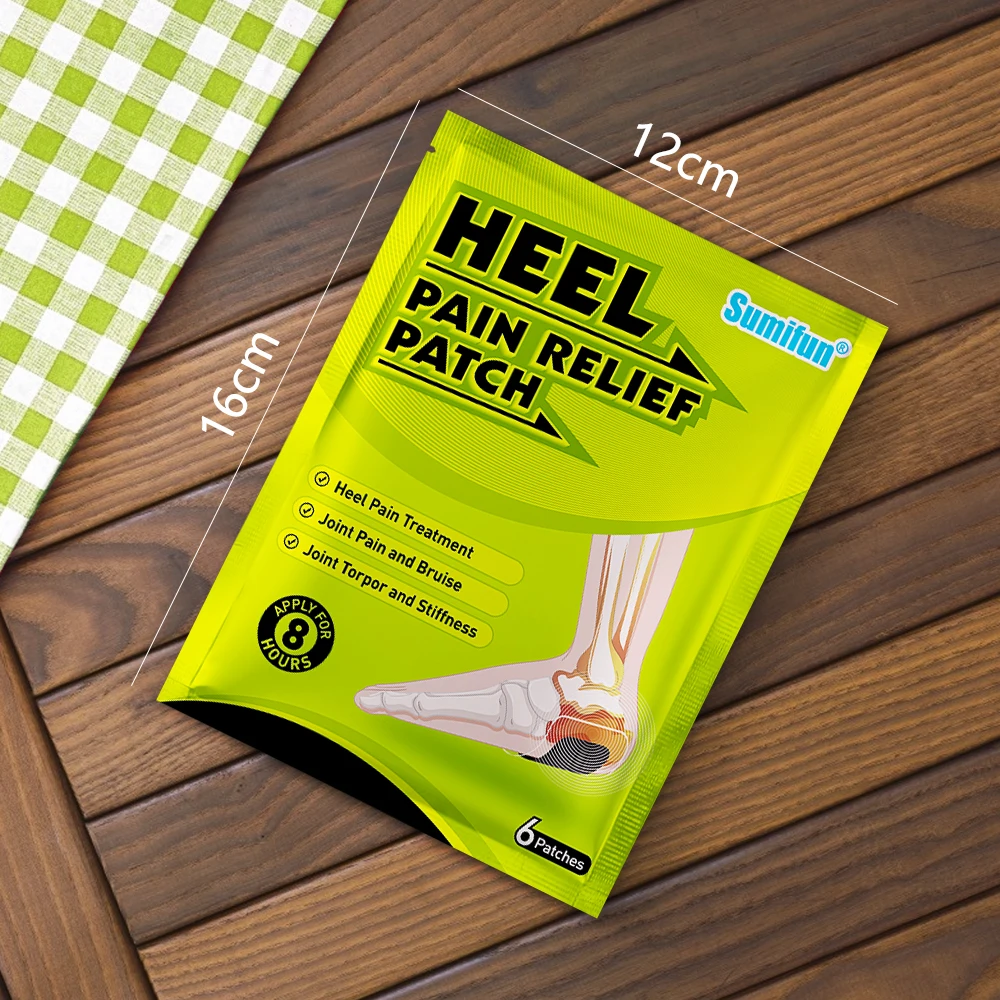 12pcs Sumifun Herbal Bone Spurs Achilles Tendonitis Patch Foot Care Treatment Patches Heel Pain Plaster Pain Relief Stickers