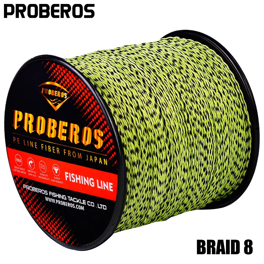PROBEROS 300M&500M&1000M/2000M 8 Braids PE Fishing Line Multicolor
