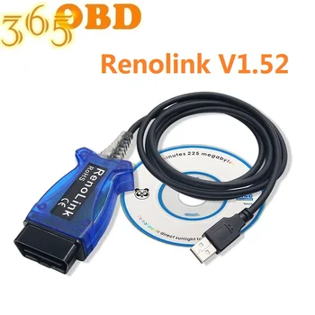 

Renolink V1.52 OBD2 ECU Programmer V1.52 Reno Link USB Diagnostic Cable For Renault ECU/Key Programming Airbag Reset Tool