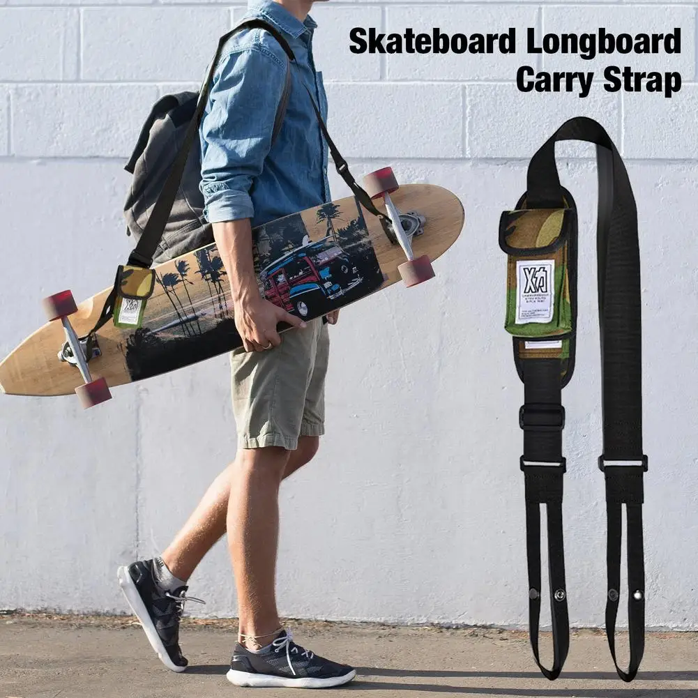 Skatetransportadoradeombroajustveluniversalcarrystraplongboard