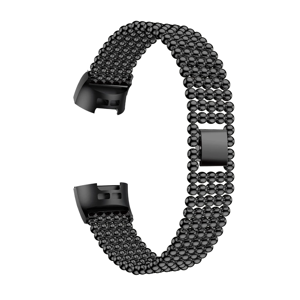 

Metal Stainless Steel Wristband for Fitbit Charge 3 Bling Crystal Adjustable Bracelet Strap with connector Band for Charge 3