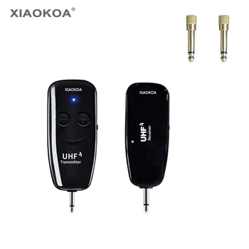 

XIAOKOA UHF Wireless Transmitter and Receiver,Wireless Electric Guitar Transmitter Receiver System,50 Meters Wireless Transmissi