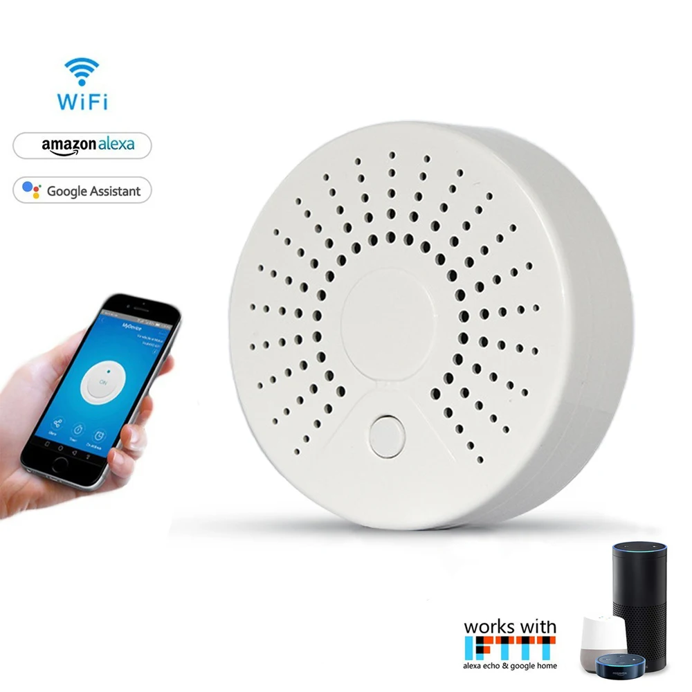 Tuya Smart Wifi Wireless Smoke Detector and Carbon Monoxide Detector/Smart Alarm/Wifi Sensor | Обустройство дома