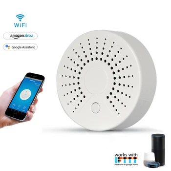 

Tuya Smart Wifi Wireless Smoke Detector and Carbon Monoxide Detector/Smart Smoke Alarm/Wifi Smoke Sensor