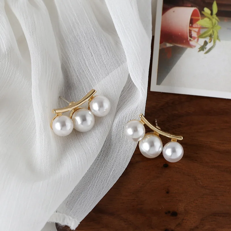 

Minimalism Imitation Pearl Branch Stud Earring Lovely Metal Alloy Stud Earrings For Women Birthday Gift Ohringe