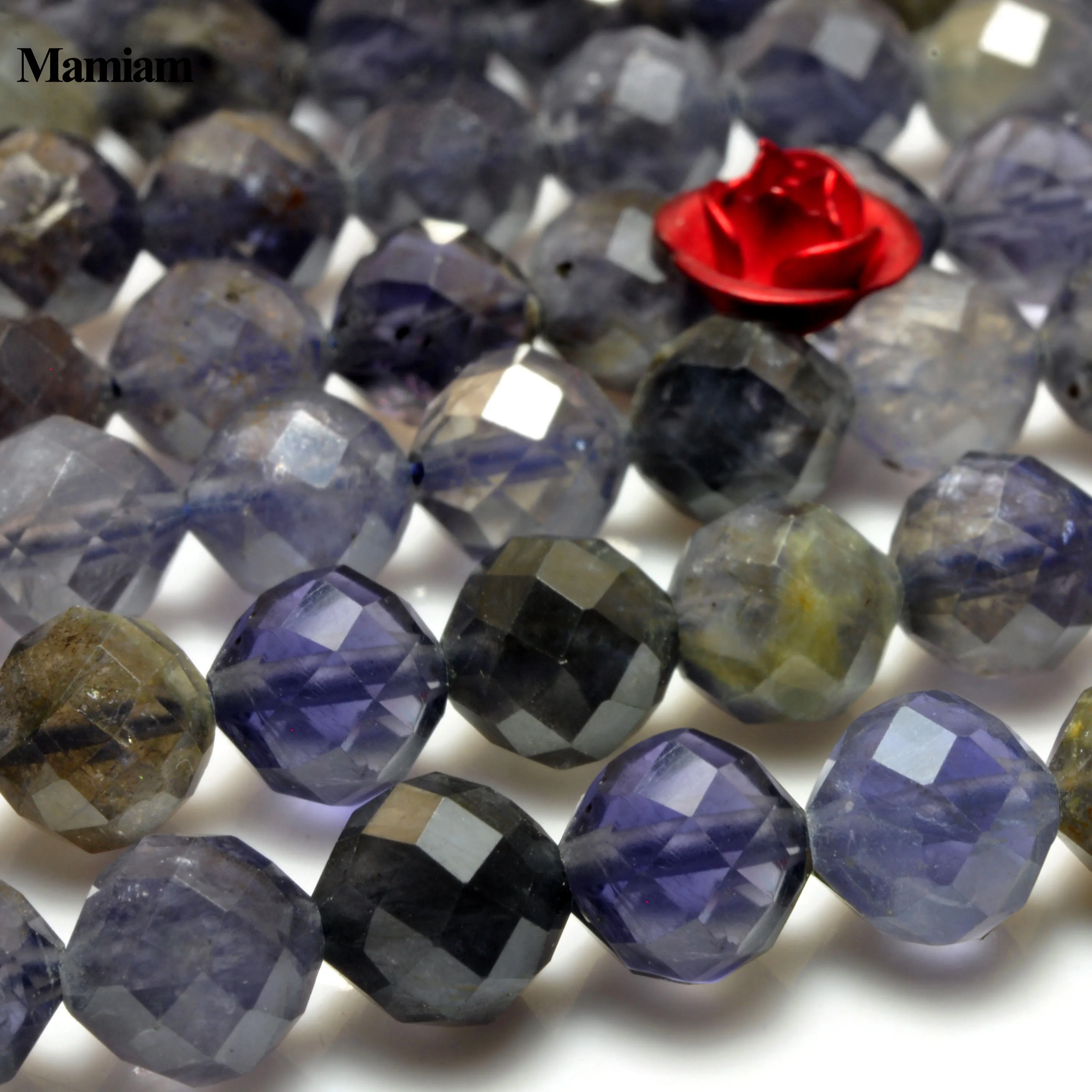Натуральные бусины для браслетов и ожерелий из Iolite 5 мм изготовления ювелирных
