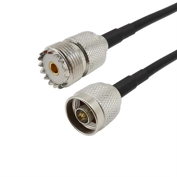 

N Type Male to UHF Female SO-239 PL259 Jack Two-Way Radio Antenna RG58 RF Pigtail Cable 1/3/5/8/10/12/15M