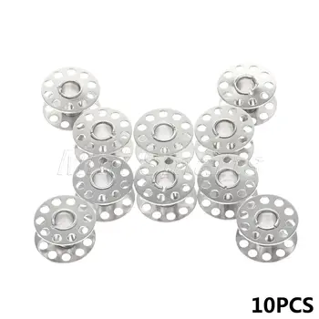 

Stainless Steel 10X Silver Sewing Machine Bobbins Craft Tool Accessaries Spool Singer Brother Toyota Janome Elna Bernina Toyota