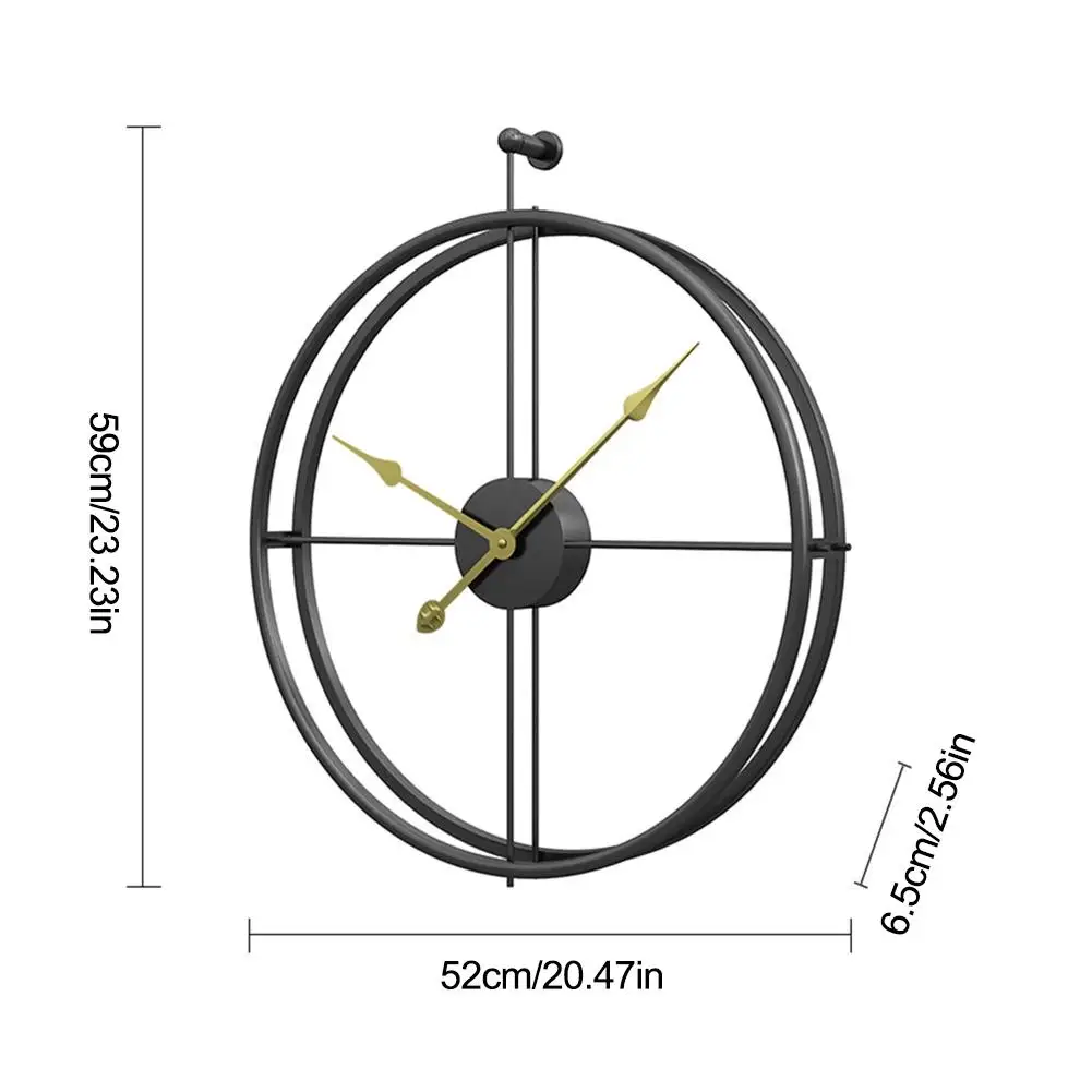 Простой европейский Стиль Mute утюг настенные часы современный дизайн Офис украшения настенные часы reloj de pared