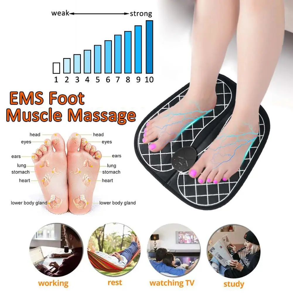 Инструкция ems foot массажер. Массажер ems foot Massager. Monlove Electric USB foot Massager. Массажный коврик для ног электрический ems. Массажер для ног ems электрический.