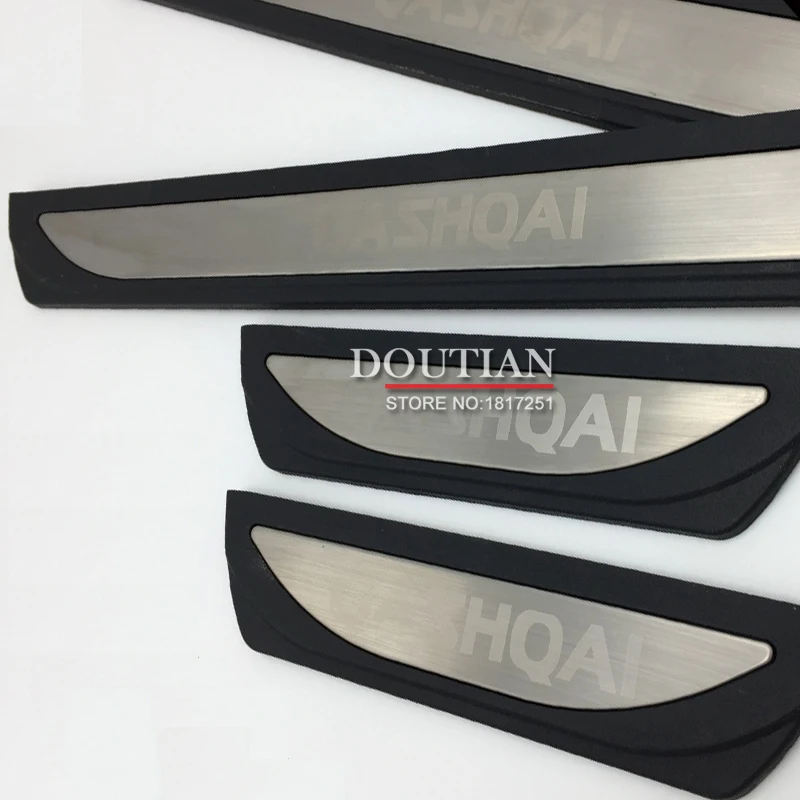 Side Door Sill Protector Threshold Scuff Plate Welcome Pedals Covers Trims Car Styling For Nissan Qashqai j11