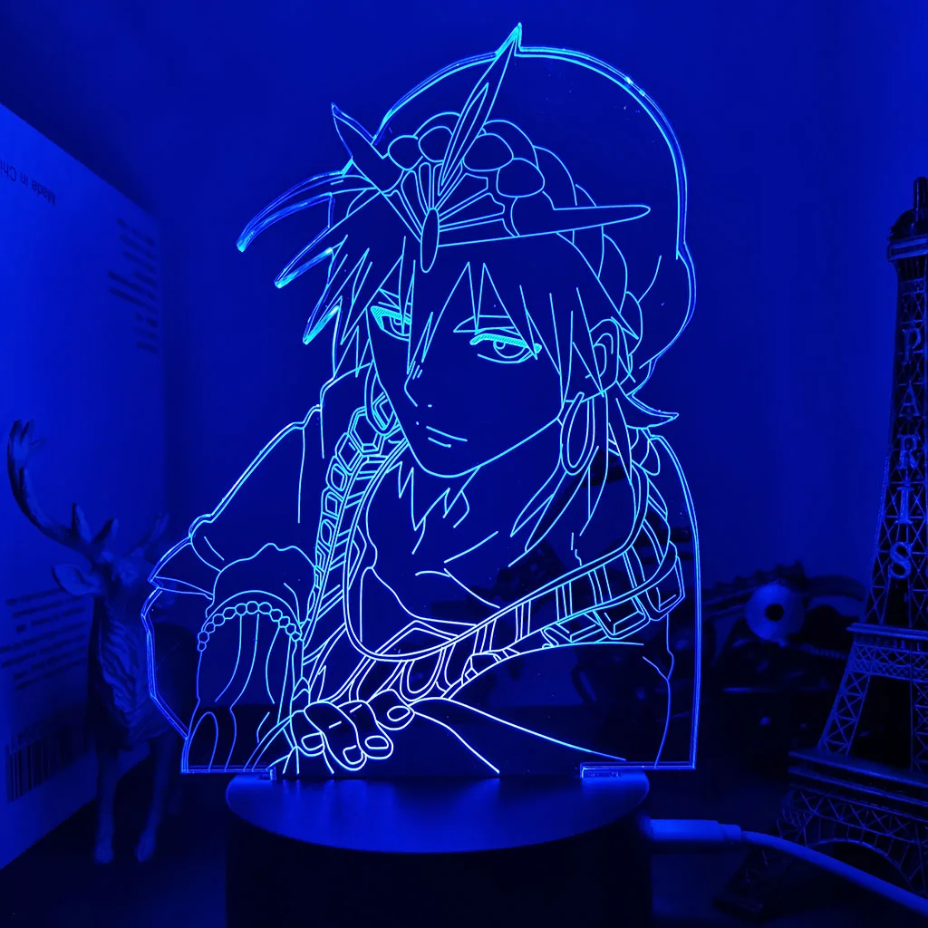 nite light 3D lamp Adventure of Sinbad Led Night Light for Kids Bedroom Decor Night light Birthday Gift Anime Gadget Room Table Lamp Sinbad unicorn night light