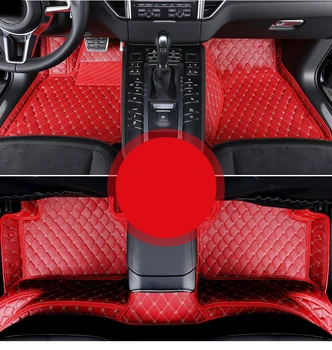 

leather car floor mat for porsche macan 2014 2015 2016 2017 2018 2019 2020 interior accessories covers rug carpet