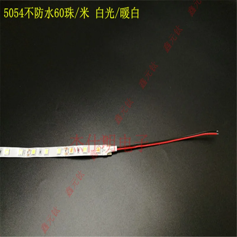 5054 60led 120 светодиодов 12v светодиодные ленты белый красный цвет зеленый, синий теплый белый не Водонепроницаемая Подсветка лампа лента 5 м/лот