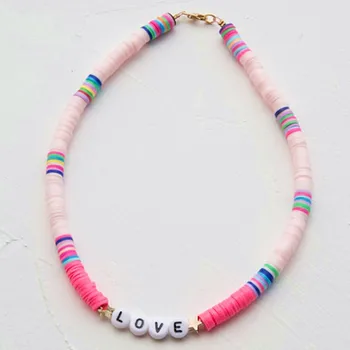 

boho choker VERKLARING KETTING 2020 Nieuwe Siliconen Disc Goldbach Rozemarijn recycled disc African Vinyl Beads HEISHI necklace