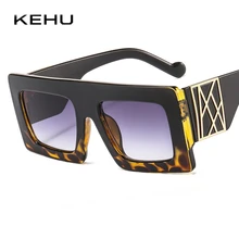 KEHU, модные квадратные солнцезащитные очки, женские большие очки, оправа, негабаритный размер, солнцезащитные очки, для путешествий, для девушек, оттенки, UV400, очки, XH109