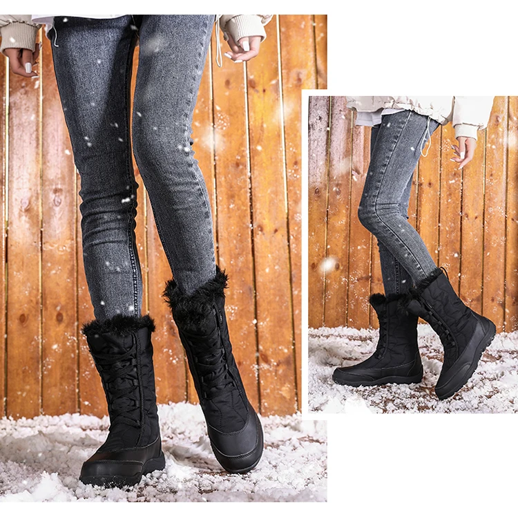 Winter Keep Warm Women Snow Boots Fashion Waterproof Women Shoes Comfortable Trend Hot Sale High Top Women Cotton Shoes