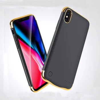 

5500mAh/6000mAh Slim External Backup Battery Charger Case For iphone X XR XS MAX Battery Case Power Bank Charging Case Cover