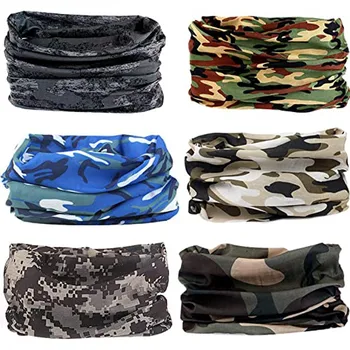 

Multifunctional Head Scarf Neck Cover With Safety Filter Magic Scarves Face Mesh Headband Bandanas print Scarf Women Man 522