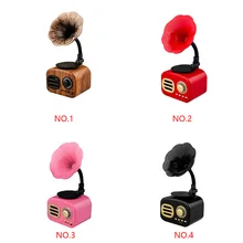 AS90 Ретро фонограф деревянный Bluetooth 5,0 динамик беспроводной громкий динамик наружная звуковая коробка открытый аудио динамик