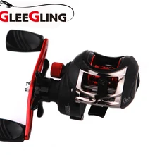 GLEEGLING Высококачественная катушка для baitcasing, двойная тормозная система, катушка 5 кг Drag 10+ 1 BBs 6,3: 1, высокоскоростная катушка для ловли приманки