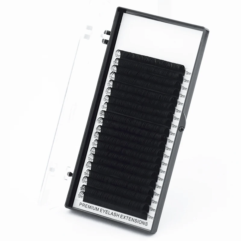 H&L SINCE 1990 20Rows Faux Individual Lashes Maquiagem cilios for Professionals Black Soft Eyelash Extension Thin Tape