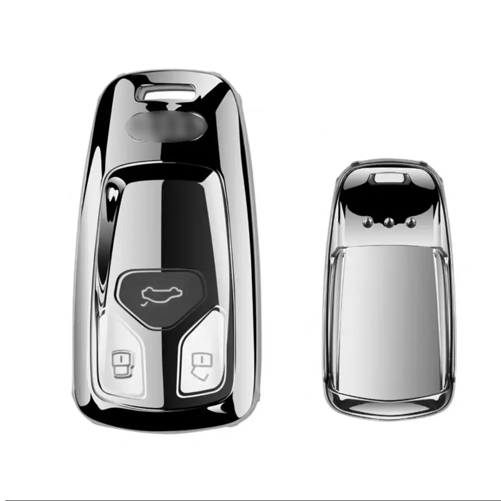 

Car Key Cover Case TPU Car Styling Key Cover Case For AUDI A4 B9 Q5 Q7 TT TTS 8S 2016 2017 car keyless