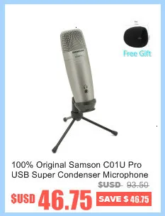 Samson's ultra-compact Go Mic Подключите Usb микрофон с цифровым шумоподавлением Поддержка VoIP от слова до текста DAW программного обеспечения