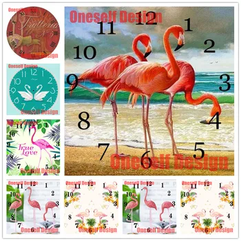 

new diy diamond embroidery full set clock animal brid 5d diamond painting full square clock diy diamond mosaic sale wall sticker