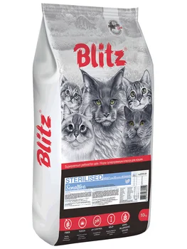 

BLITZ BLITZ ADULT CAT STERILISED SENSITIVE adult neutered cats and neutered cats