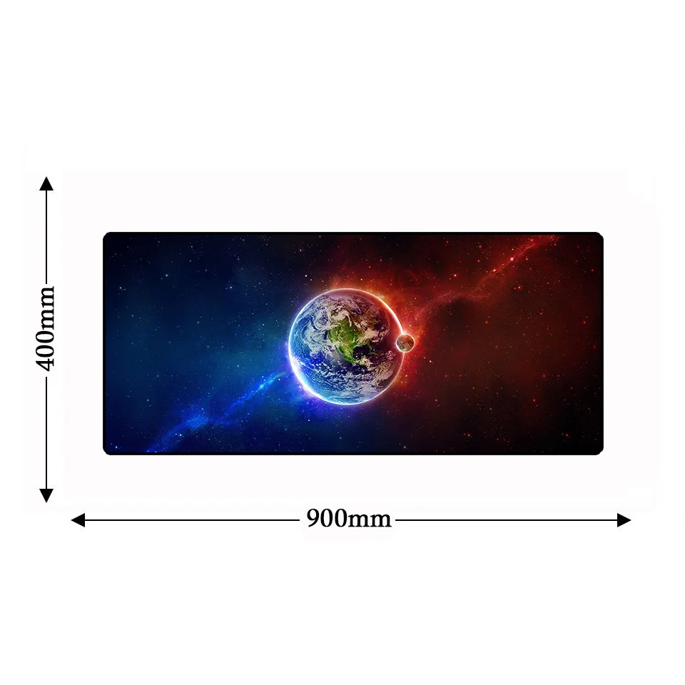 Коврик для мыши Galaxy Противоскользящий XL большая клавиатура геймера компьютерная Блокировка края игровой ПК коврик для мыши ноутбук 900*400*3 мм игровые настольные коврики
