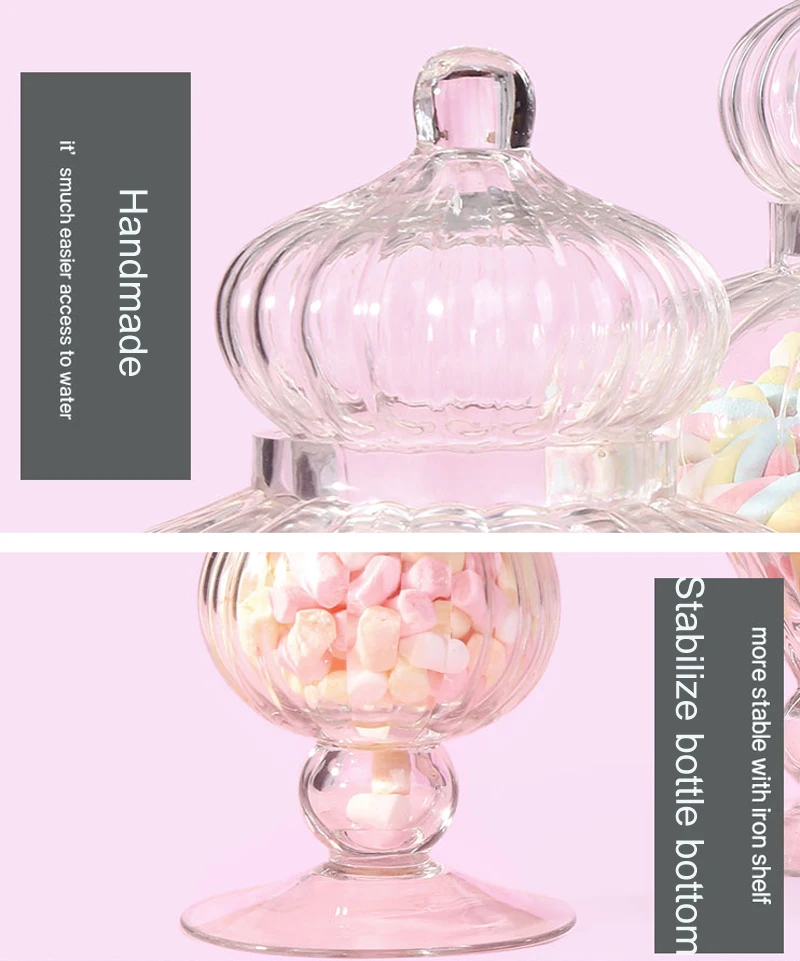 Европейская стеклянная банка для конфет прозрачная бутылка с крышкой конфетный горшок бутылки и баночки для хранения свадебные подарки украшение дома