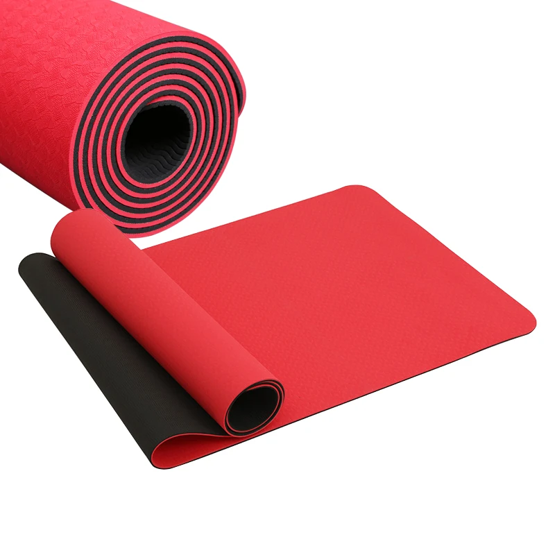 

Eco Friendly TPE Non-slip Yoga Mat Pad 72 X 24'' Anti-tear Exercise Workout Mat for Gym Home Pilates Fitness With Yoga Bag