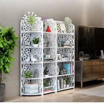 

Shelf Floor Multi-layer Storage Shelf Bedroom Kitchen Living Room European Children's Bookshelf Simple White Shelf