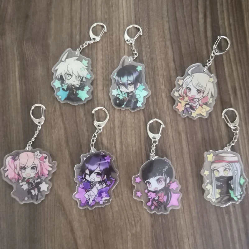 Anime-Dangan-Ronpa-Danganronpa-V3-Key-Chains-Two-sided-Keychain-Cosplay-Acrylic-Pendant-Keyring (1)